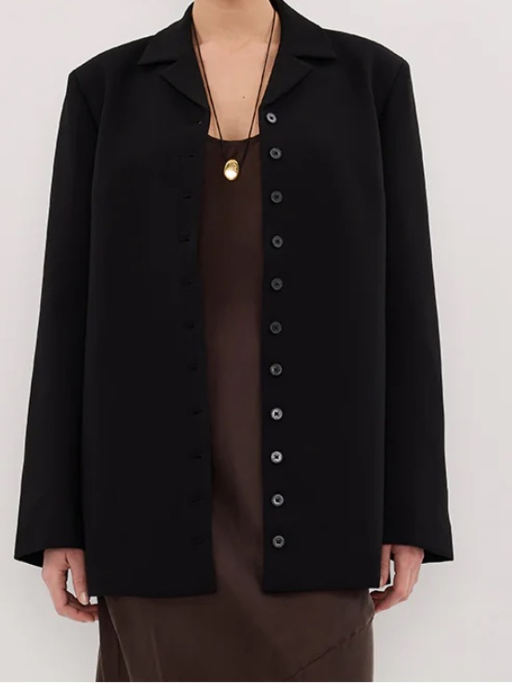 DISSH Ryker Oversized Black Blazer
